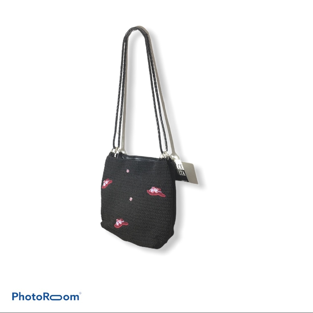 Dolce Vita Black Crochet Crossbody Purse Bags